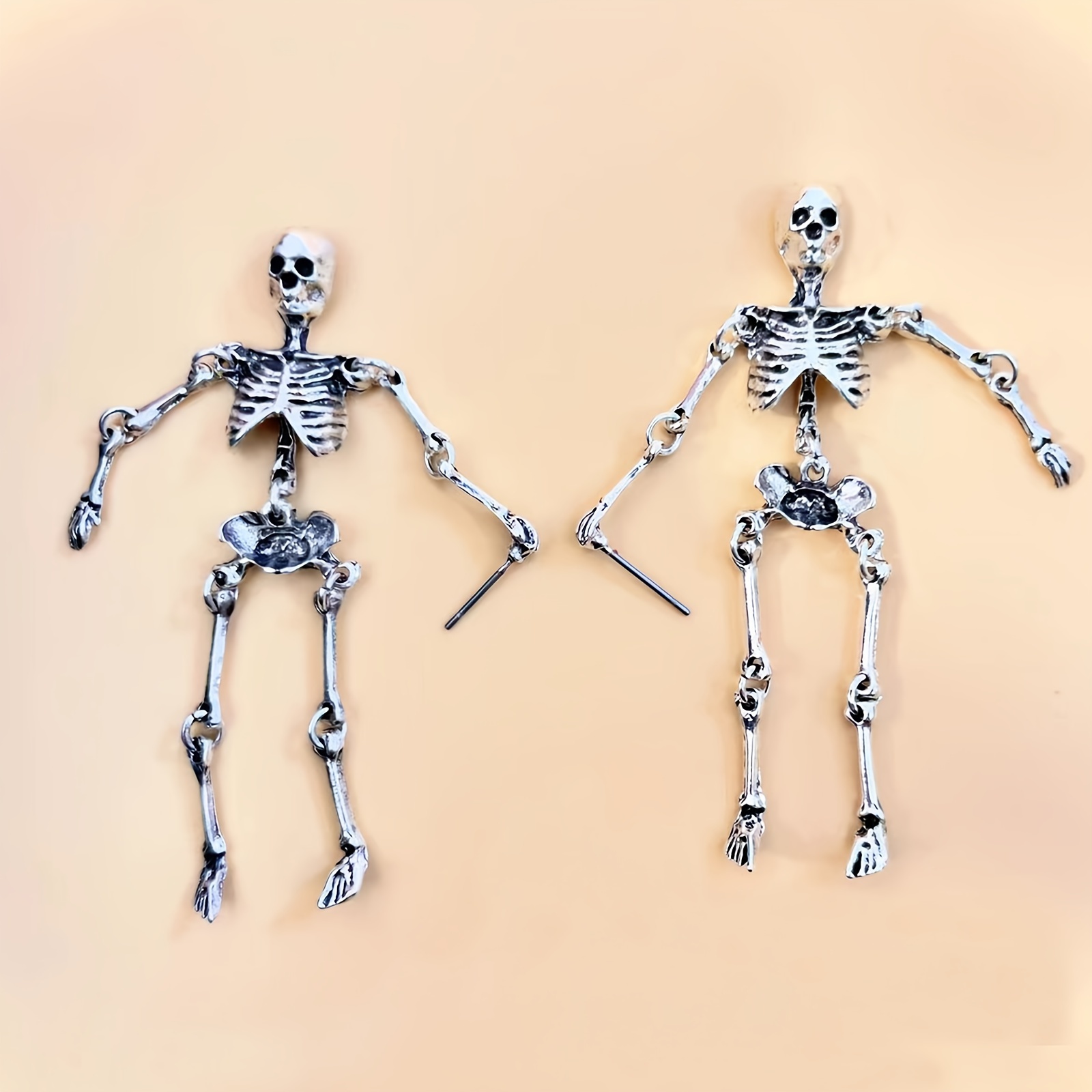 Vintage Gothic Halloween Skull Earrings