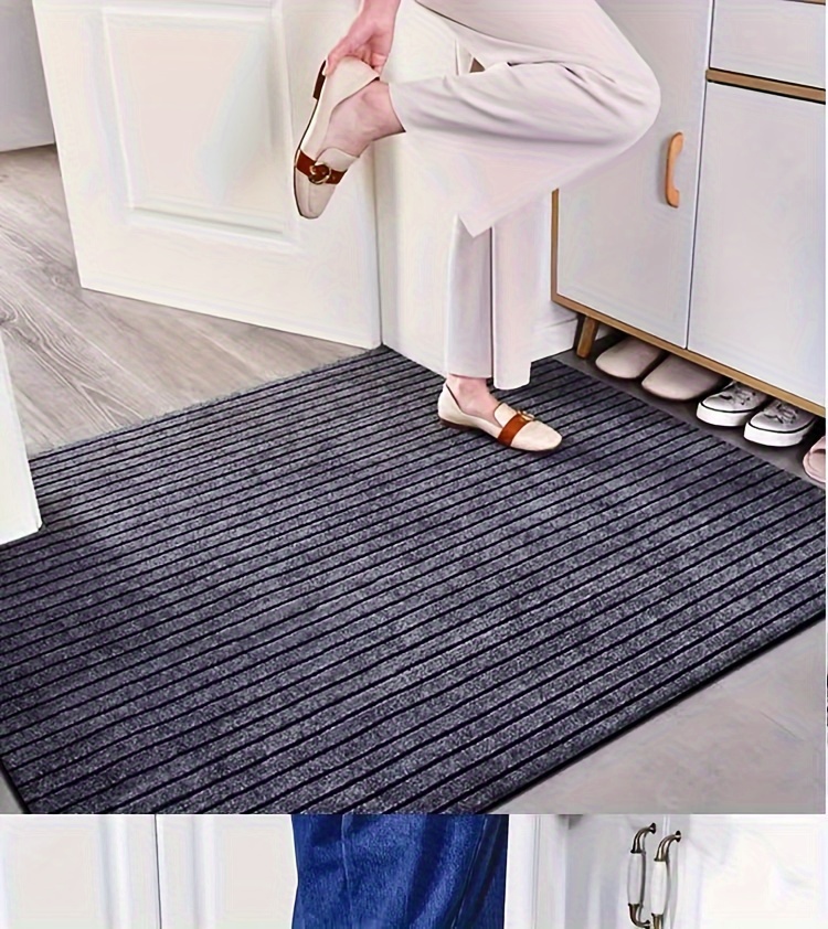 customizable non slip kitchen mat waterproof oil dust resistant easy clean tpr polyester blend rug for home decor details 7