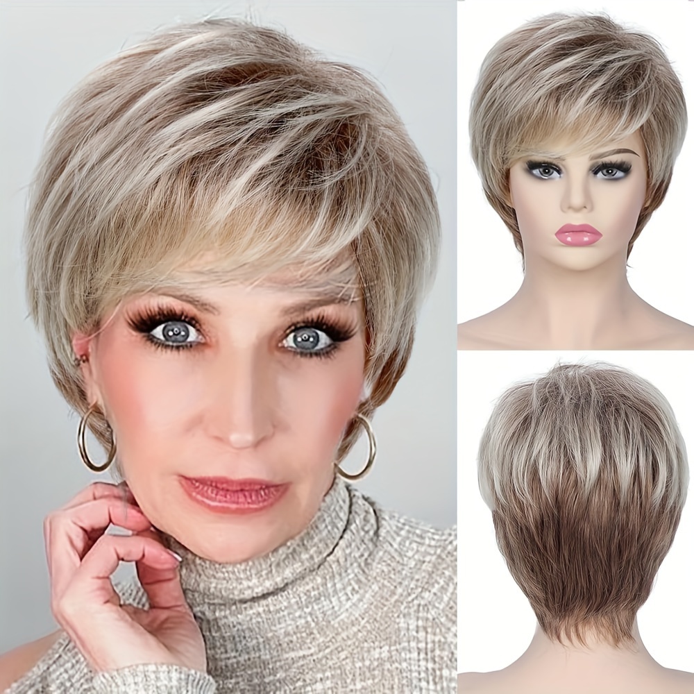 

Layered Curly Wig For Women - Synthetic , 180% Density