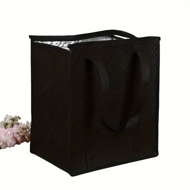 Portable Zipper Foldable Ice Pack Shopping Bag, Grocery Tote, Temperature-retaining Bag, Non-food Contact