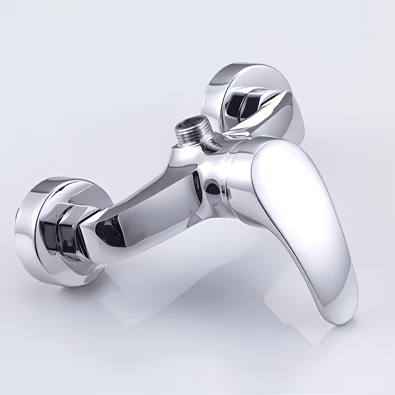 Modern Wall-Mounted Shower Head with Hot/Cold Mixing Valve