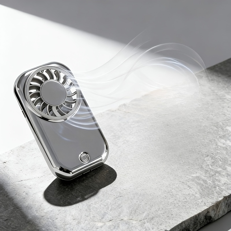 2-in-1 Mini Handheld Fan With Hidden Cosmetic Mirror, Multi-gear Motor, Large Battery For Study, Perfect Creative Gift