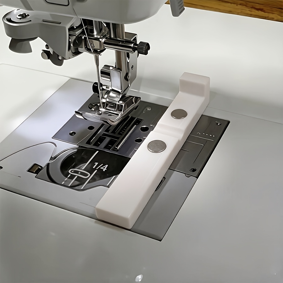 TEMU Qc-1000 Magnetic Sewing Seam Guide - Dual-side Reversible Suitable For & Flatbed Sewing Machines With Magnetic Hook System, Shallow For Fabric,