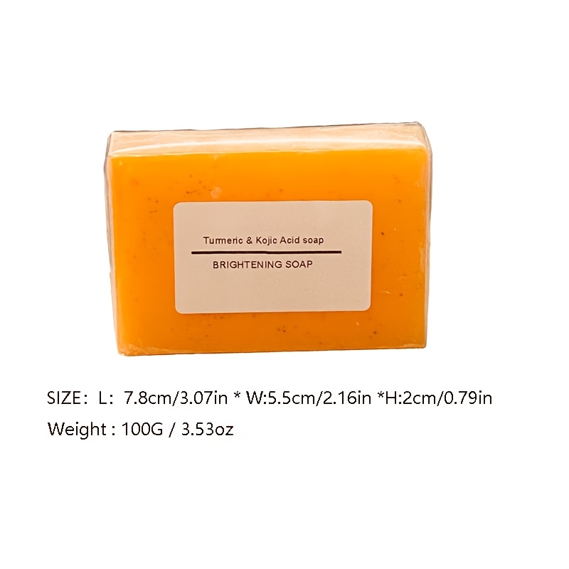 3pcs/6pcs Turmeric Kojic Acid Soap Set, All-in-One Cleansing and Care Handmade Soap, Rich Lather, Deep Cleansing, Includes Soap Net Bag - Image 7