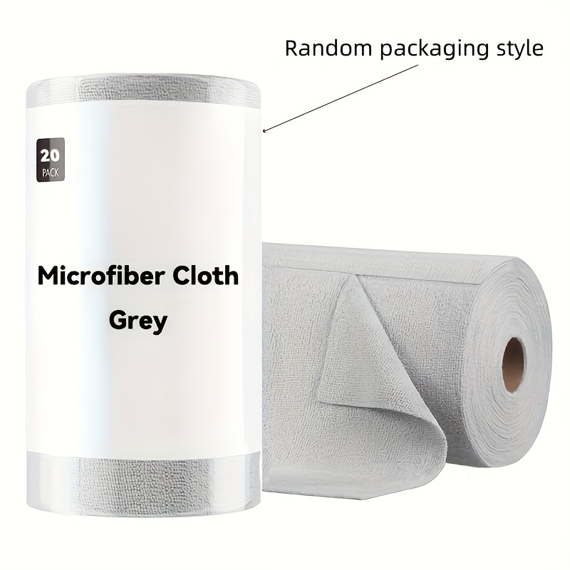 TEMU 1 Roll - 20pcs Microfiber Cleaning Cloths, Disposable Kitchen Towels, Reusable Dish Cloths, Cleaning Towels Roll - Buy Tearable Microfiber Roll