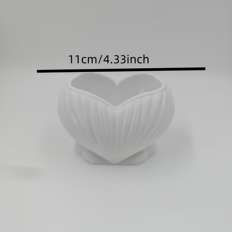 TEMU Organizzatore a a cuore, Portaspazzolini da bagno, Secchio porta pennelli da trucco, Portapenne da scrivania, decorazione per la casa, Ornamento