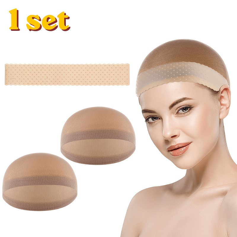 TEMU Ladies Non-slip Wig Grip Band Comfortable Headband Non-slip Wig Fixed Wig Band Non-slip Comfortable Elastic Headband For Fixing Wig Ladies