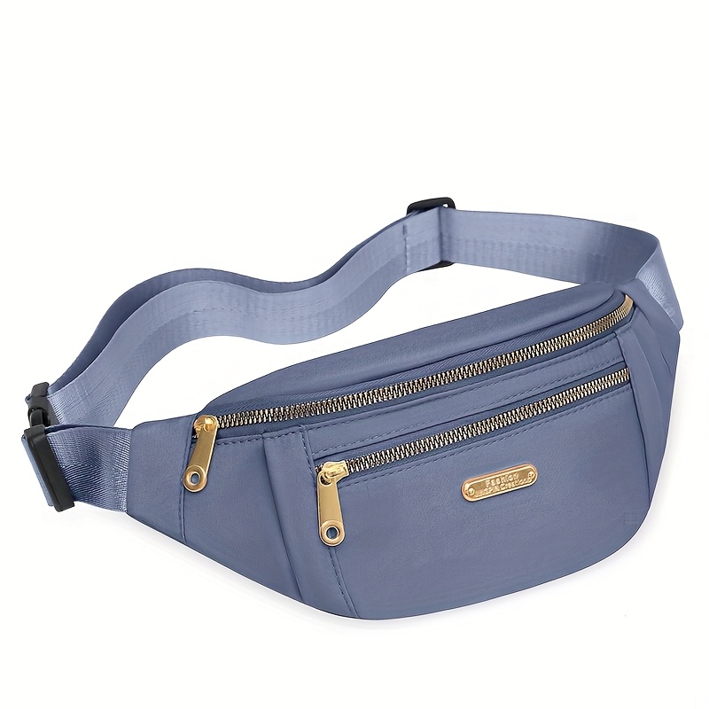 TEMU 5-color Oxford Cloth Waist Bag With Adjustable Strap & Zipper Pocket - Running, Hiking, Crossbody Phone Pack, Outdoor Sports Belt Bag (,