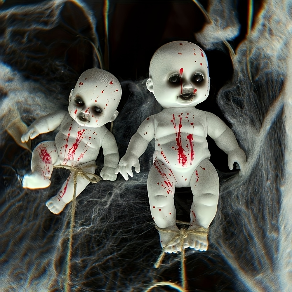 Diy Scary Looking Dolls 1pc Scary Doll Decoration Pvc Horror