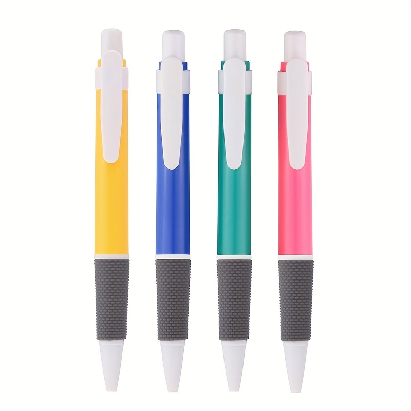 4pcs/10pcs 0.5mm Push-button Round Ballpoint Pen Set, Large Capacity, Writing Performance. A Neutral Pen Suitable For Use And Offices