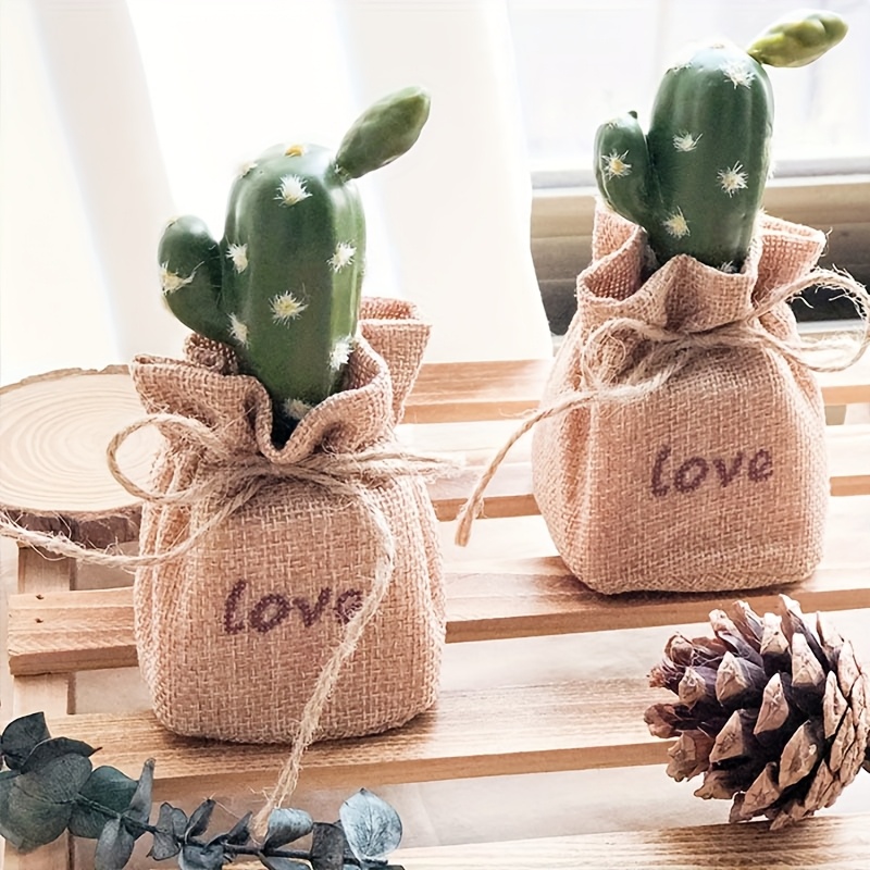 cactus mini potted artificial plant office - Temu Cyprus