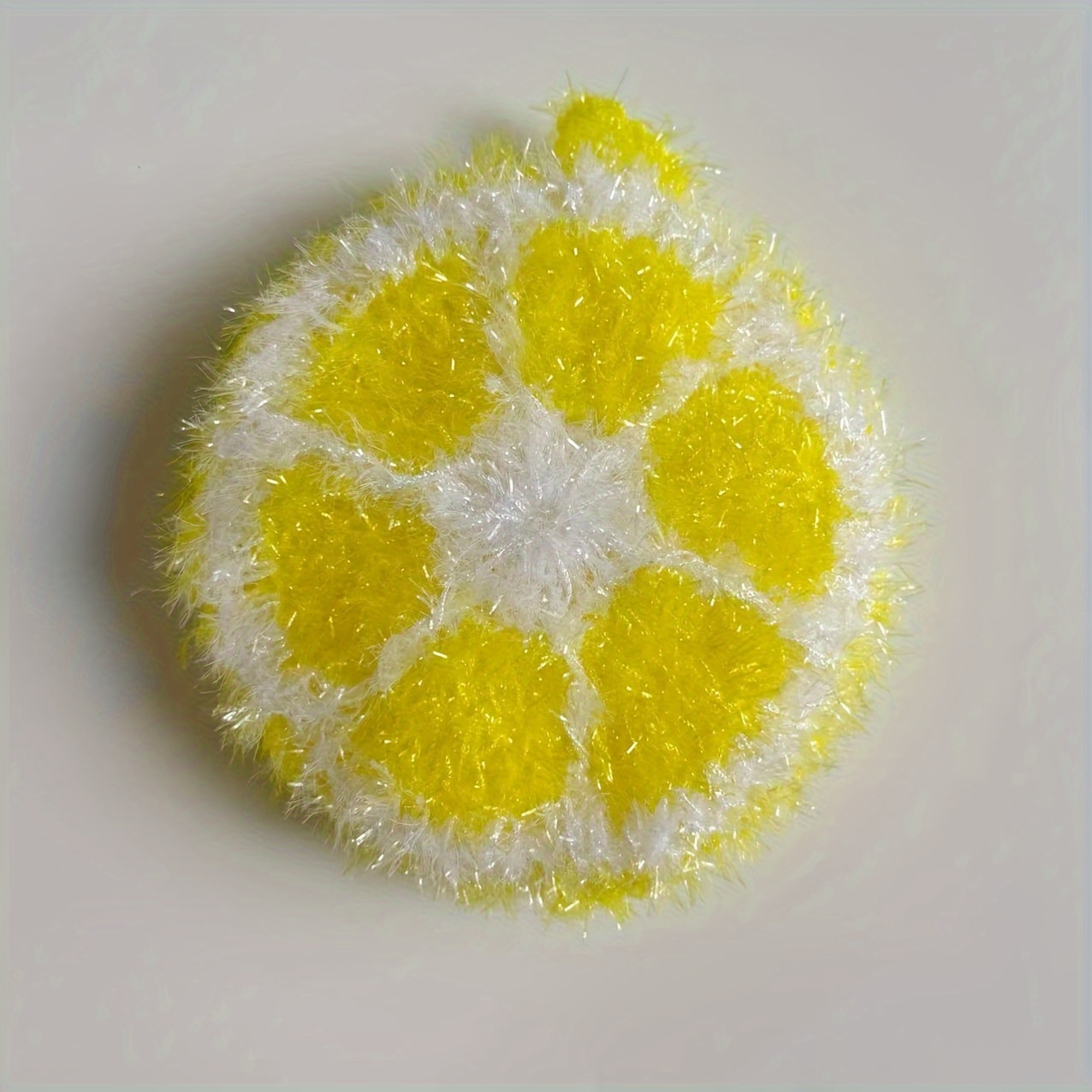 Factory Wholesale Acrylic Dishcloth Hand Crochet Creative Lemon Dishcloth Scouring Pad Kitchen Cleaning Degreasing Dishcloth Soft Multifunctional Dishwasher Cleaning Tool Christmas Gift