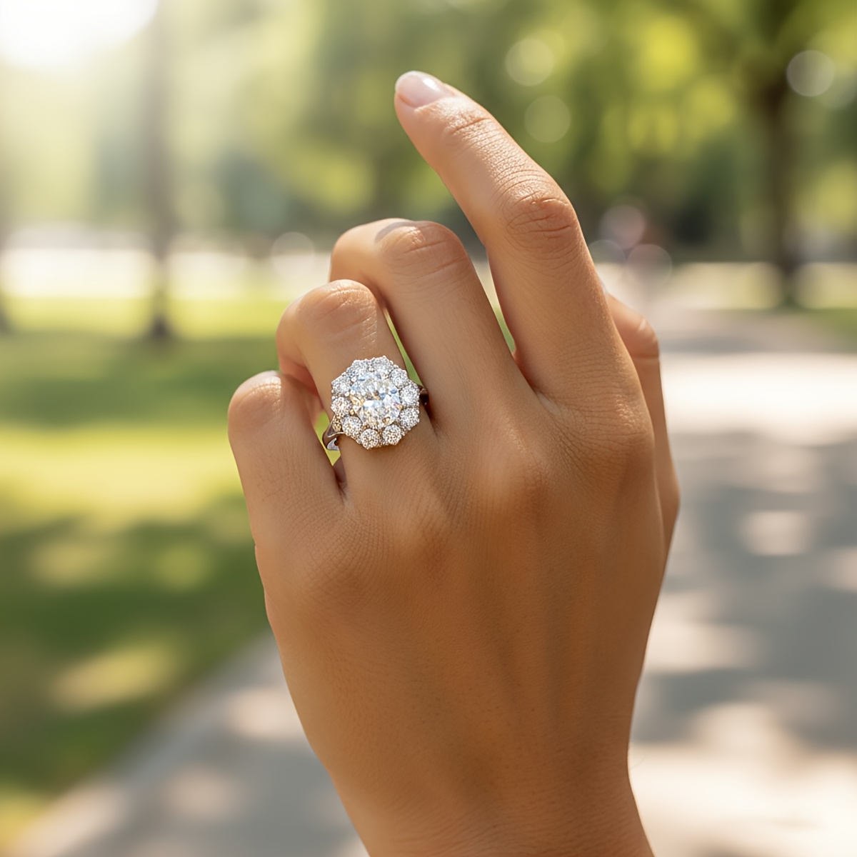 Women's Luxury European Lace Ring, Elegant Wedding Accessory