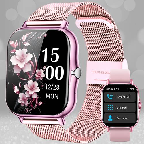 smartwatch 1 83 inch classic strap with call reminder message reminder alarm reminder calendar mode sedentary reminder remote photo taking music control and other multi functions christmas new year birthday watch gift