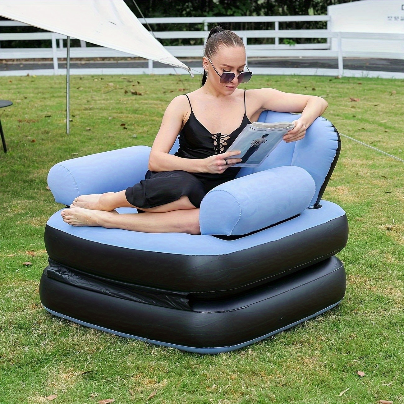 Inflatable Furniture Outdoor Air Lounger ComfyLife Self-Inflatable