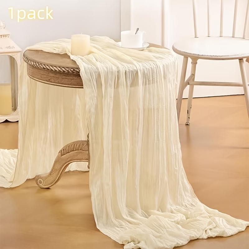 TEMU Chemin de table et élégant 45X275Cm 1 Pack pour mariage anniversaire festival fête événement table décoration florale 17 X 108 pouces