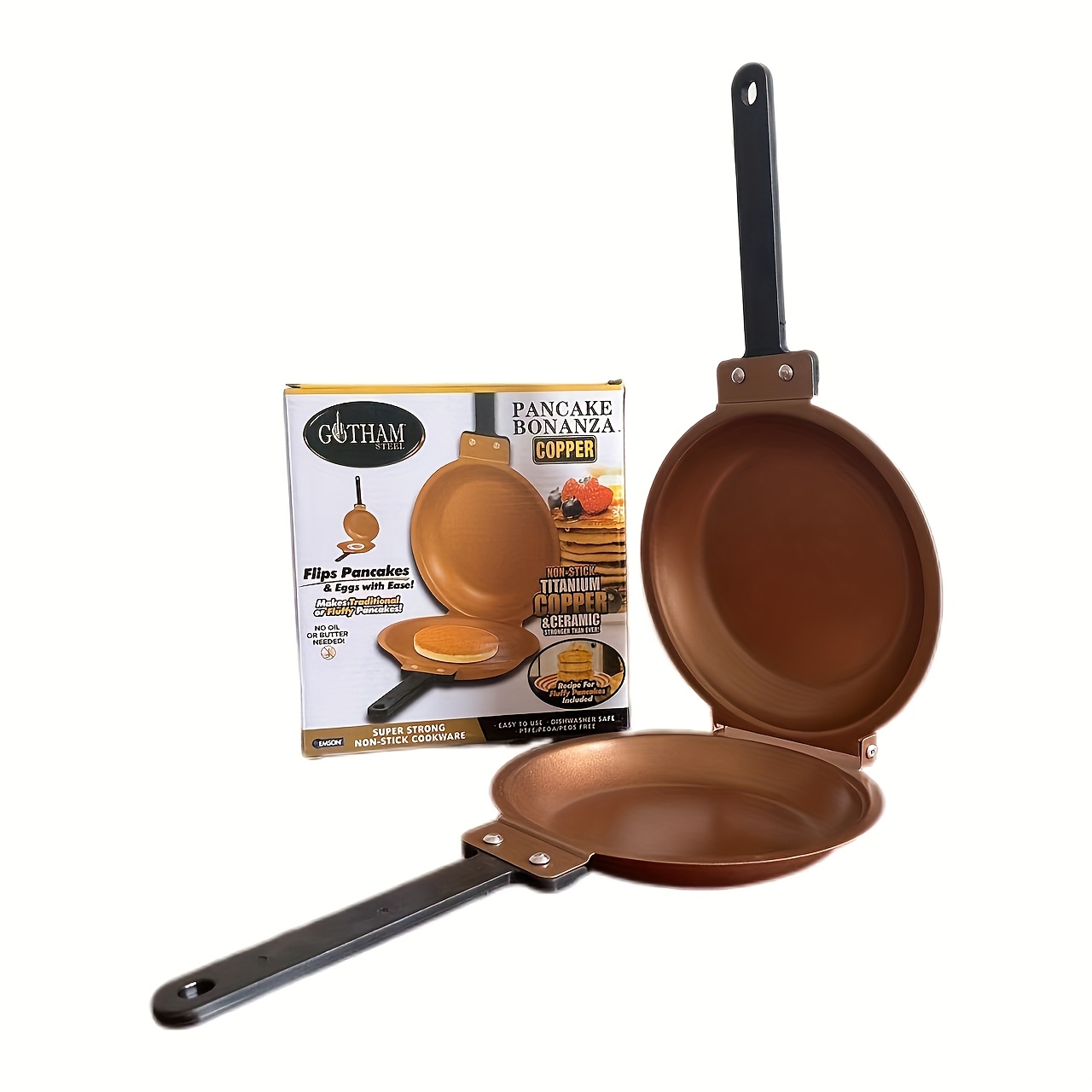 TEMU Cake Pan, Folding Frying Pan, Breakfast Pot, Food Pot