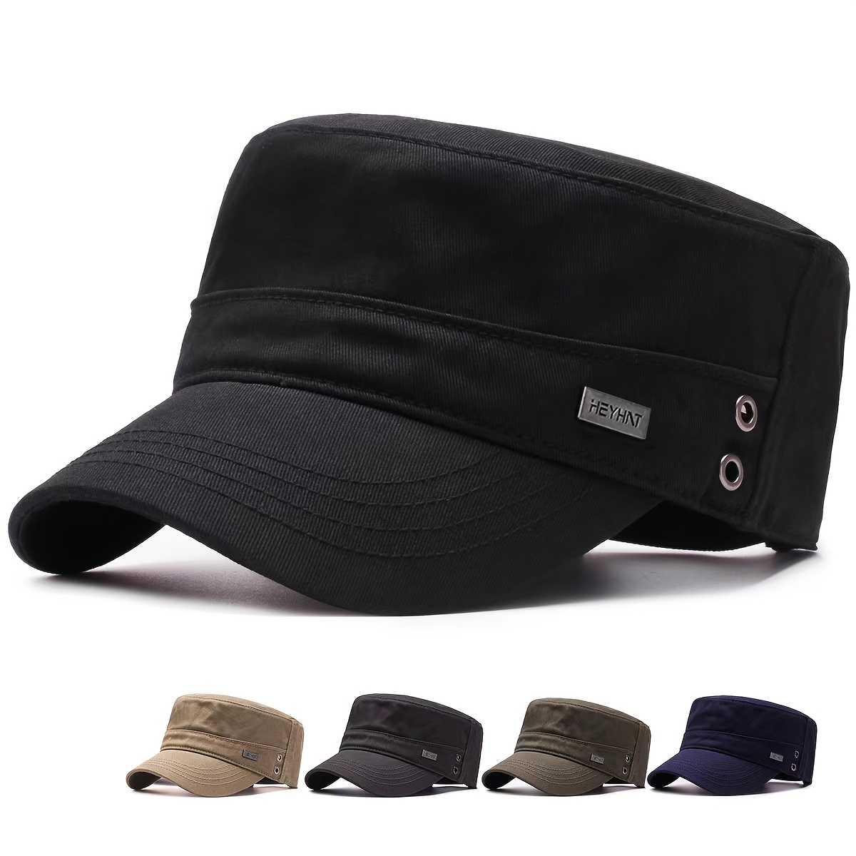 

Men's Elegant Flat , 100% Polyester, Non-stretch Woven Fabric, Sun Protection , Fashionable Trucker Driver Hat, Hand Wash/ Only