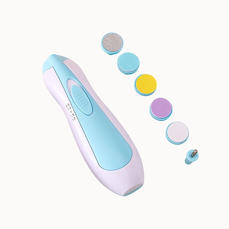 E-shop Cochildor Baby-Nagelschärfer, 6-in-1 Sicherheits--Trimmer-Zange für Zehen Finger, vor Gebrauch 2 AA-Batterien einlegen (Batterien nicht