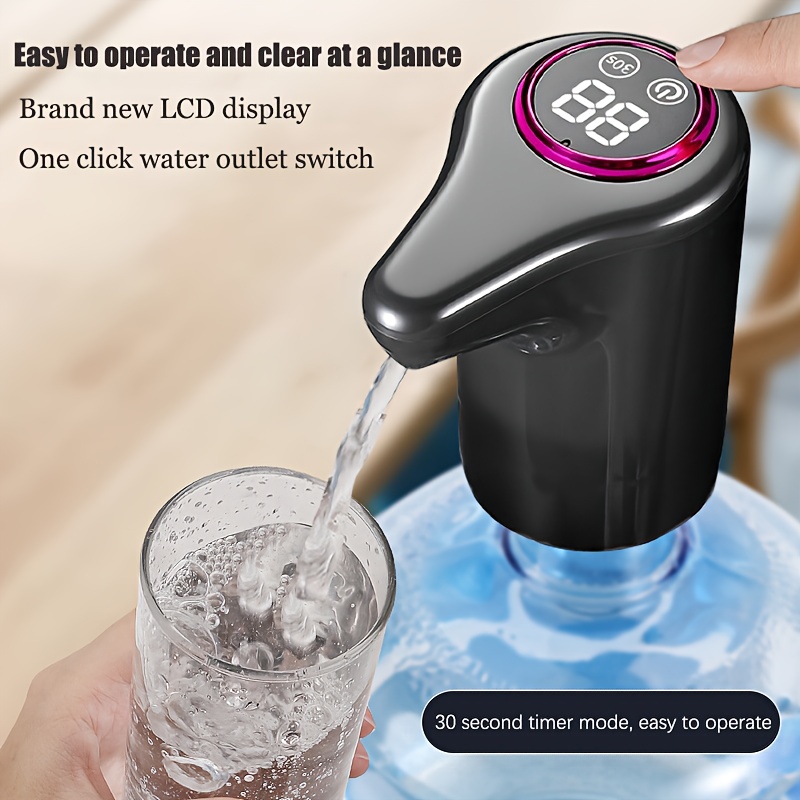 bomba de agua eléctrica, dispensador de   automático para el hogar para agua purificada y embotellada, recargable por usb, bomba dispensadora automática inteligente de  , bomba dispensadora de agua para el hogar, bomba de agua inalámbrica