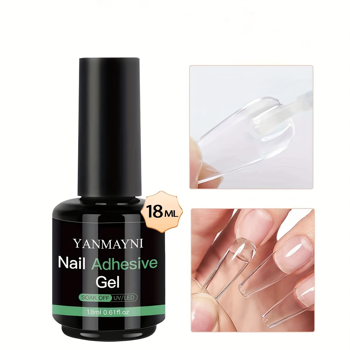 

YANMAYNI 18Ml à , Gel Ongles Acryliques, 2 en 1 à Ongles et Gel de , Lampe à Ongles