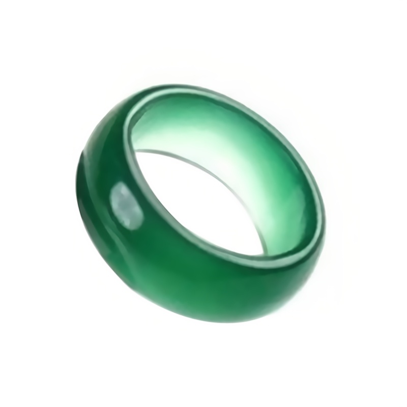 TEMU 1 Elegant Unisex Agate Ring, Natural Stone, , Valentine's Day Gift, Suitable For