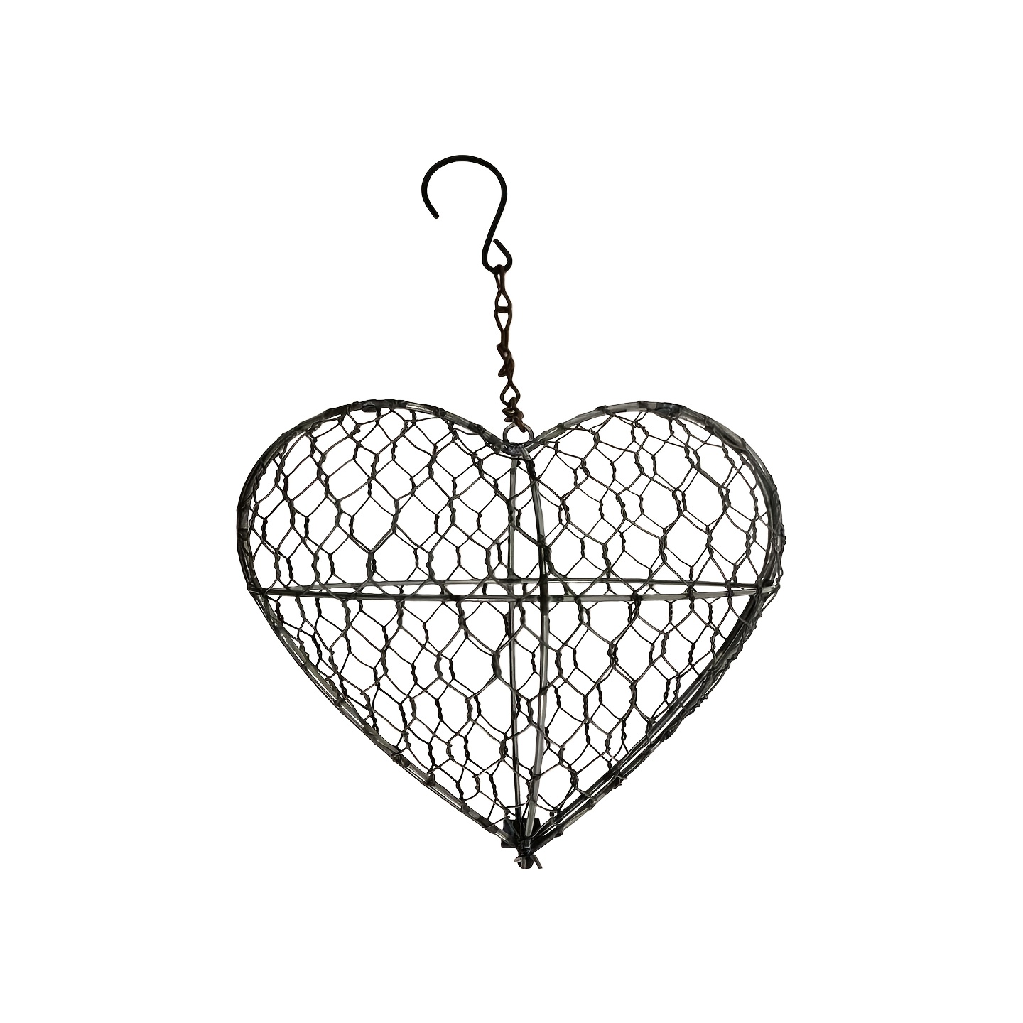E-shop Herzförmiges Vogelnest, Gartengeschenk voller Liebe, für Vögel, Liebes-Metallhaus Dekoration, Wiederverwendbarer Garten-Nistmaterialbehälter,