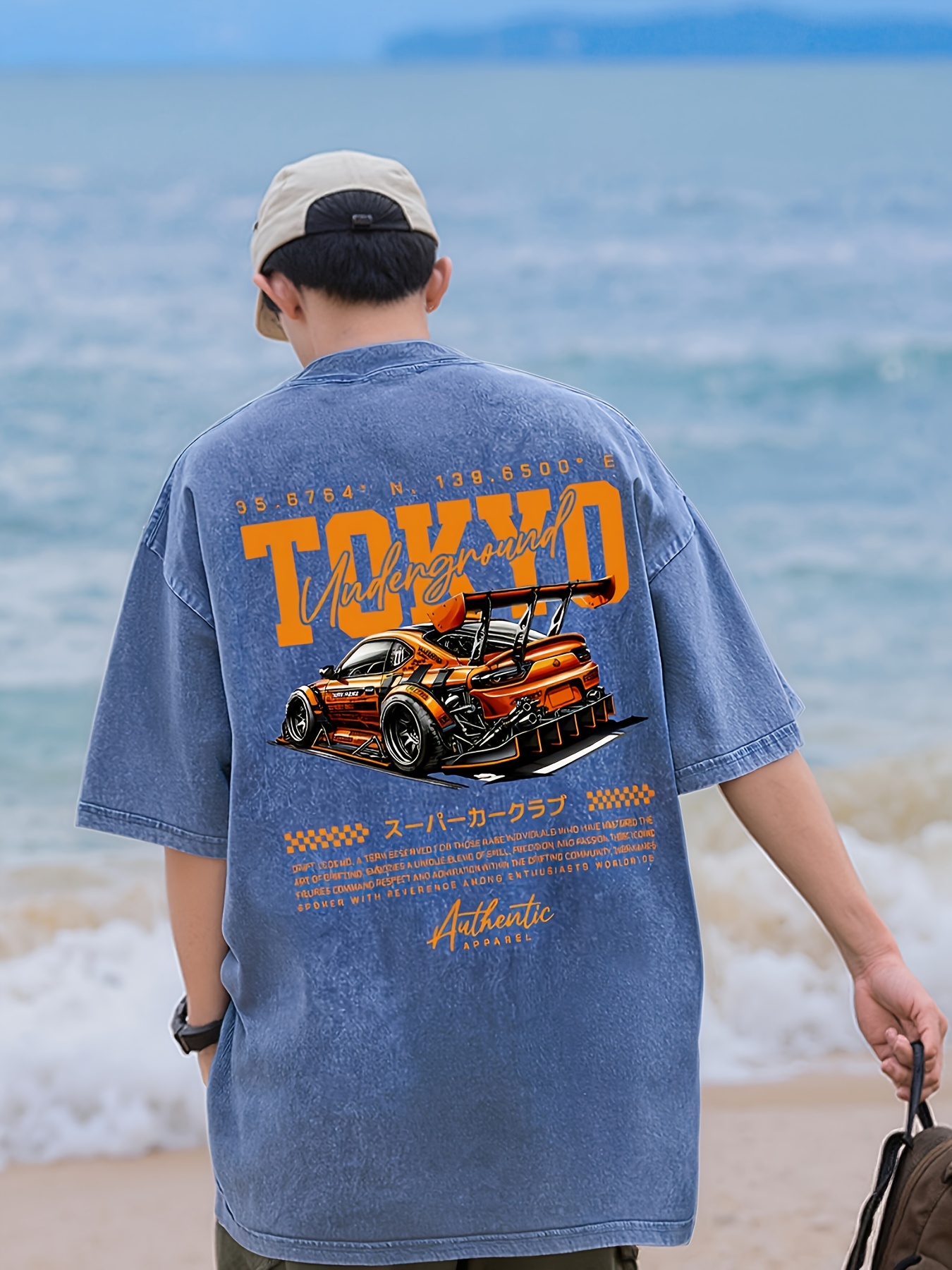 Vintage Racer Team T-Shirt – Washed Used Look, Heavyweight 185 G/qm, ÖKOTEX 100
