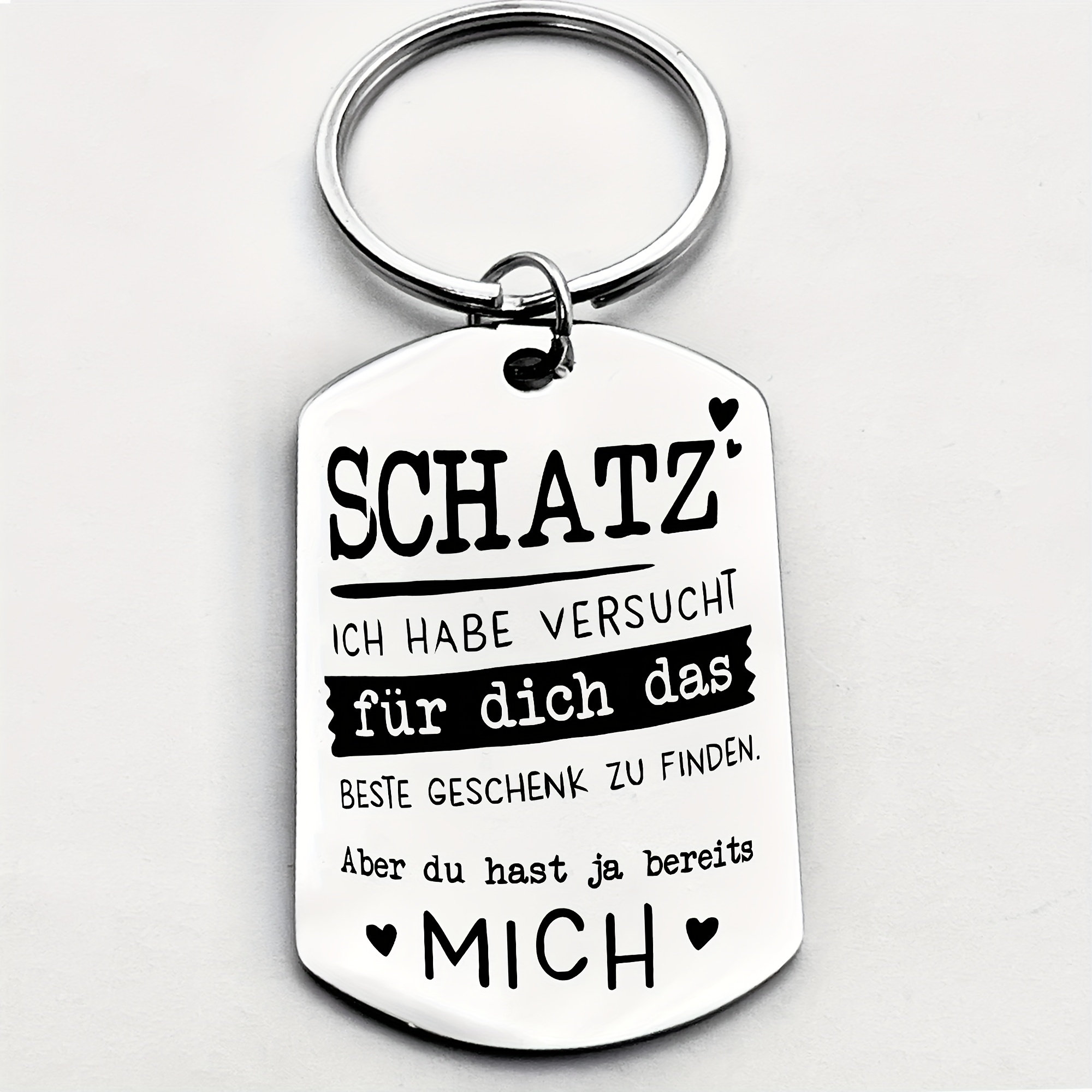 TEMU Romantic Quotes For German Husbands Or Wives, Interesting And Keychains, Romantic Gifts For Husbands Or Wives