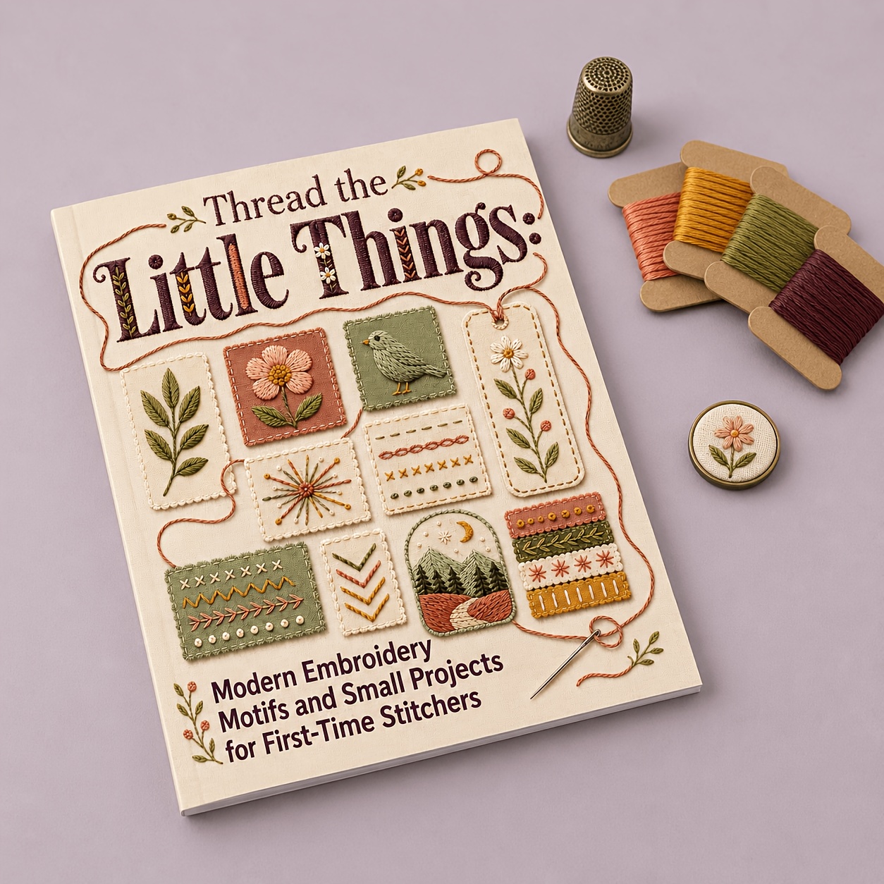 Modern Embroidery Book for Beginners with Easy Patterns