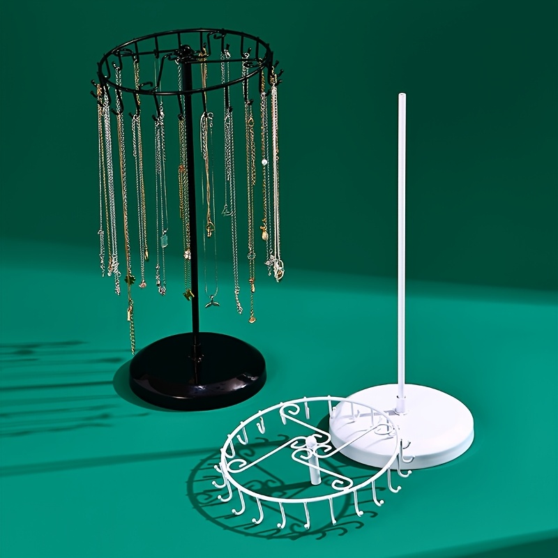 Decorative Iron Rack with Hooks for Jewelry Display, Gift for Her