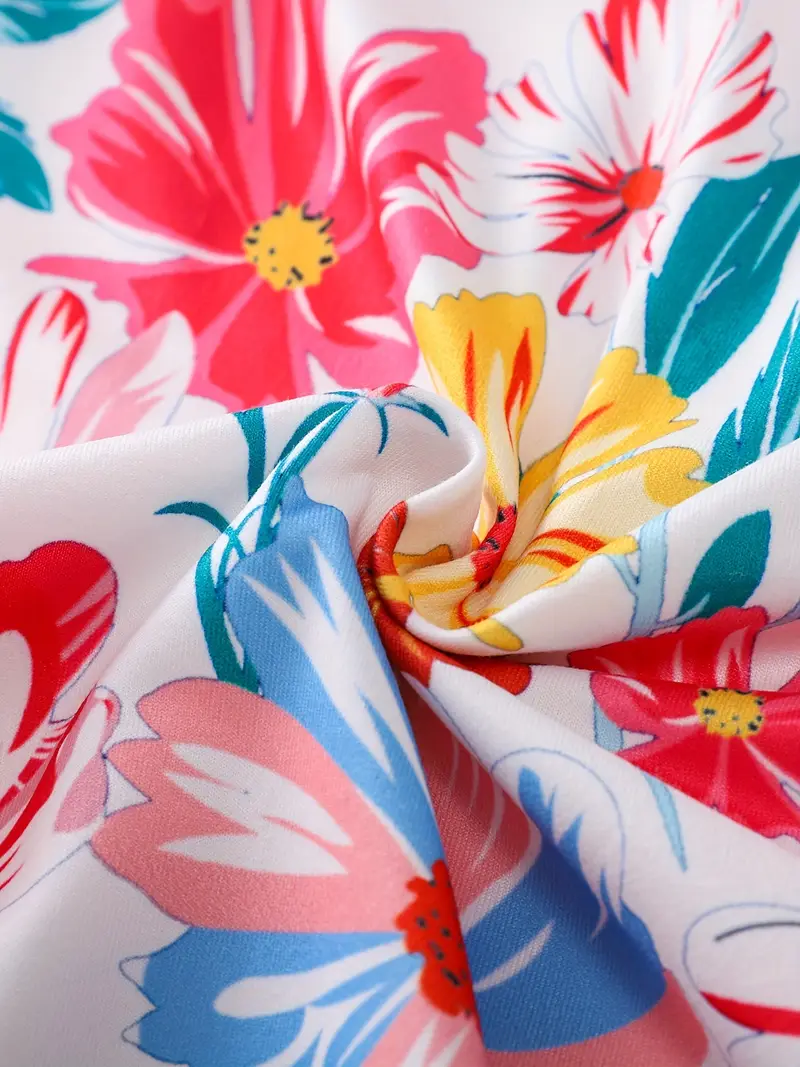 Vibrant Artistic Print A-Line Summer Dress Vibrant Artistic Print A-Line Summer Dress