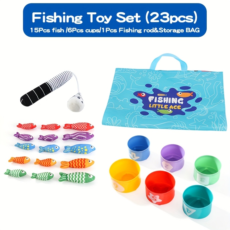 Fun Cloth Three-dimensional Fishing Toys, Digital Matching Fun, Storage And Organization Easy To Handle, Enlightenment Crawling Joy Play Essential!