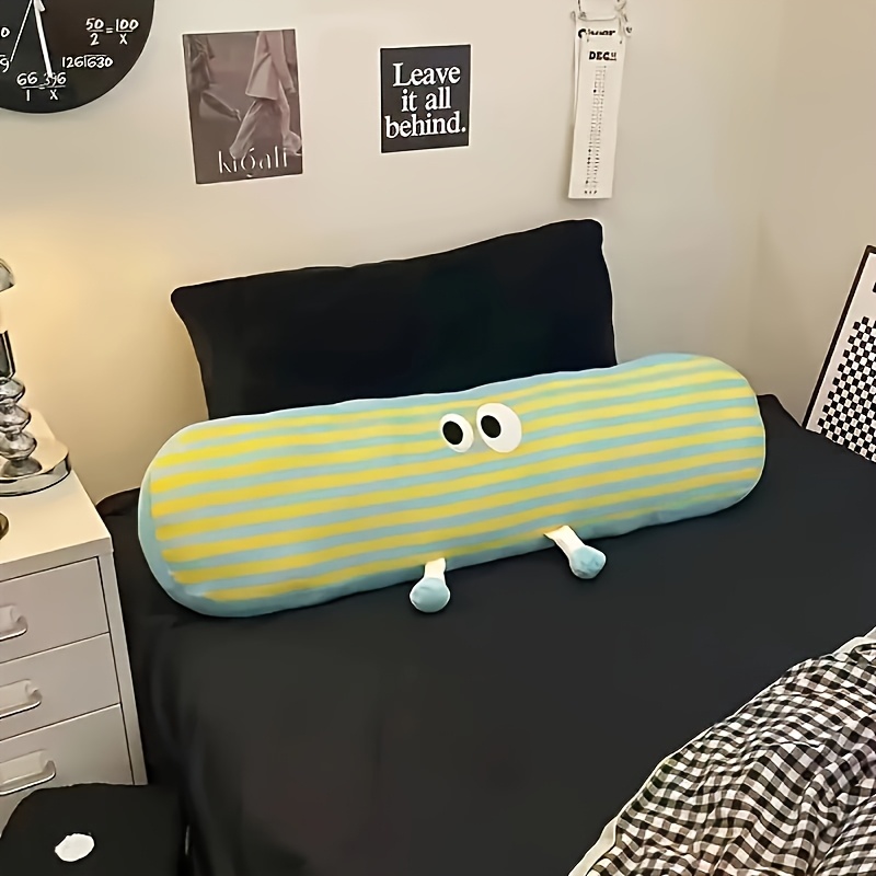 Cute Long Bolster Pillow For, Leg-hugging Side Sleeping Pillow, Dopamine-inspired Internet-famous Cushion, Large Backrest For Sofa