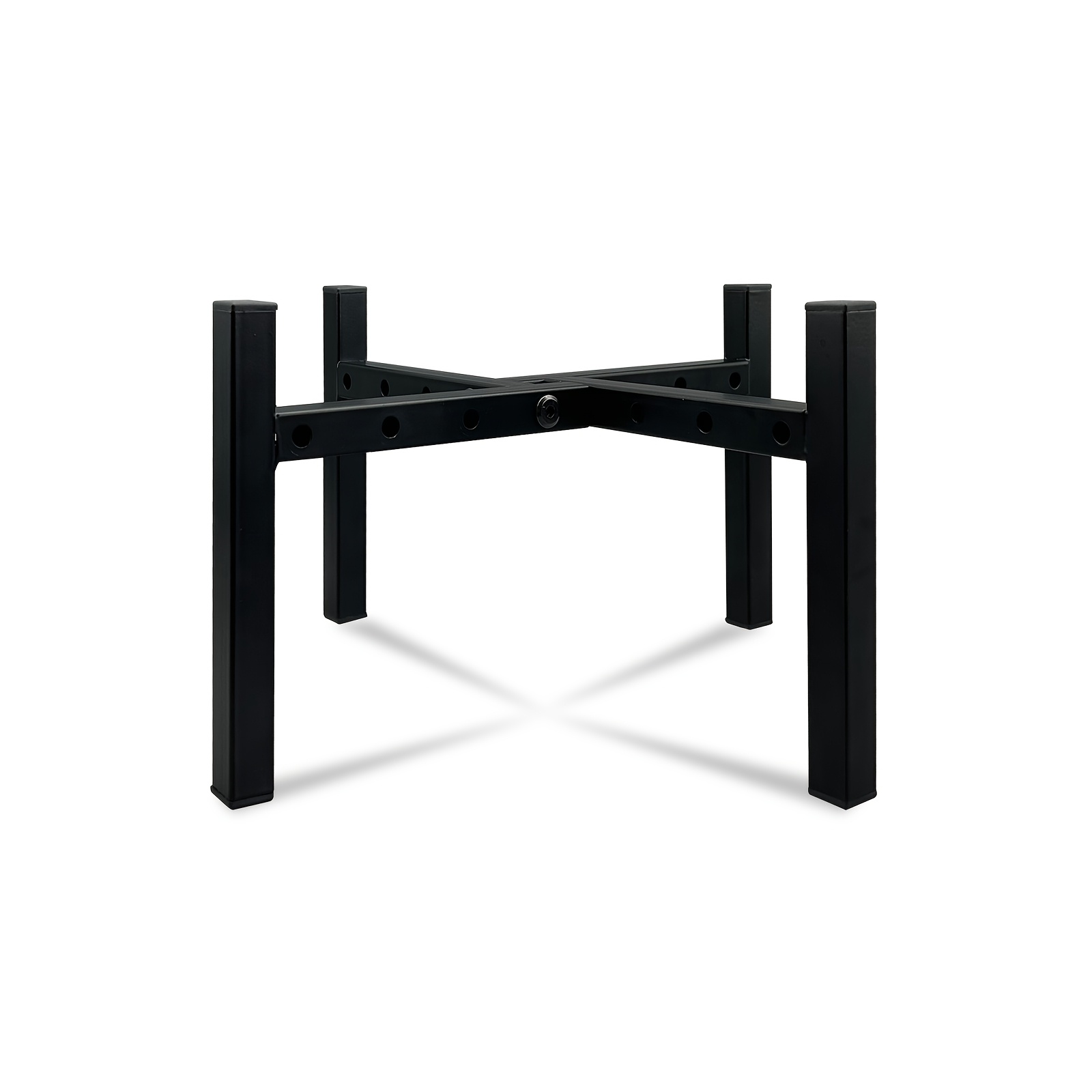 TEMU 1pc Indoor Outdoor Modern Plant Stand Black Adjustable Metal Plant Stand For 5 -10 Inch Plant Pot