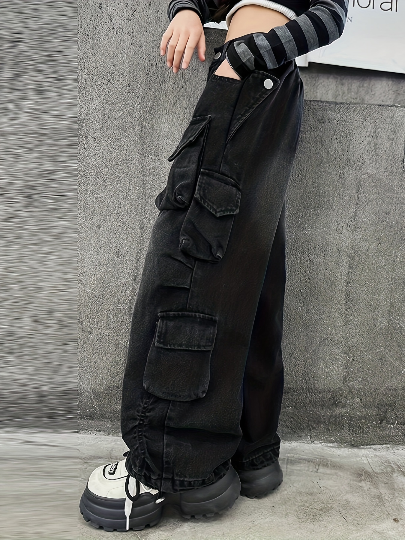 パンツ mmoption mmoption Buggy Black Denim pants