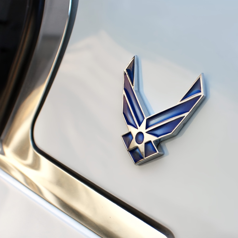 

2 Pcs Universal 3d Metal Force Wings Car Emblem, Usaf Premium Automotive Body Side & Rear Trunk Badge, Durable Metal Sticker Decal For All Vehicle Types