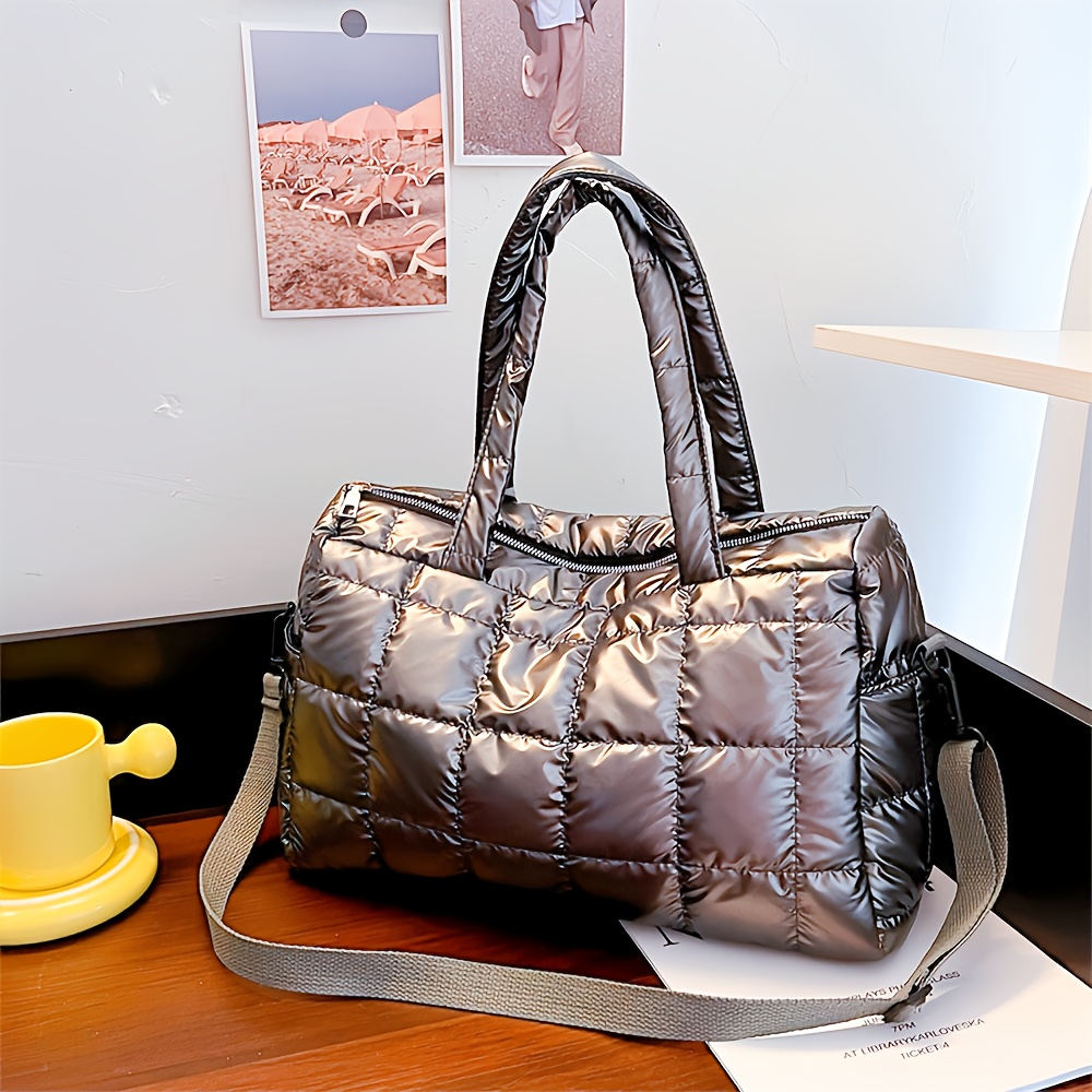 Image of Fashion Women's Handbag Convenient Date Shopping Large Capacity Multifunctional Shoulder Bag Multi-pocket Handheld Bag Trendy All-match Phone Storage Bag