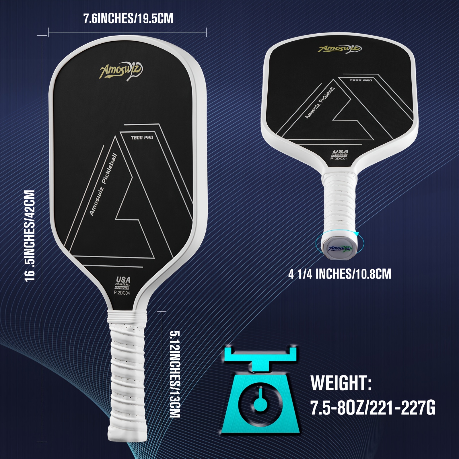 t900 carbon fiber pickleball paddle 16mm - Temu