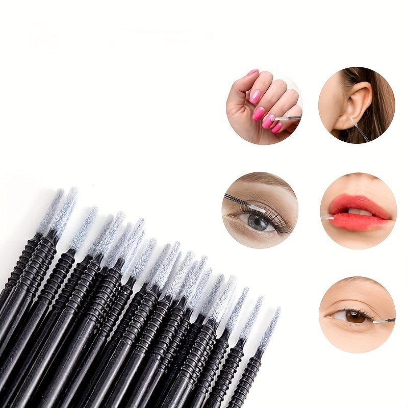 

[top-] 100pcs - Brushes - Disposable, For Eyelash Extensions & Application, -free Microfiber , /