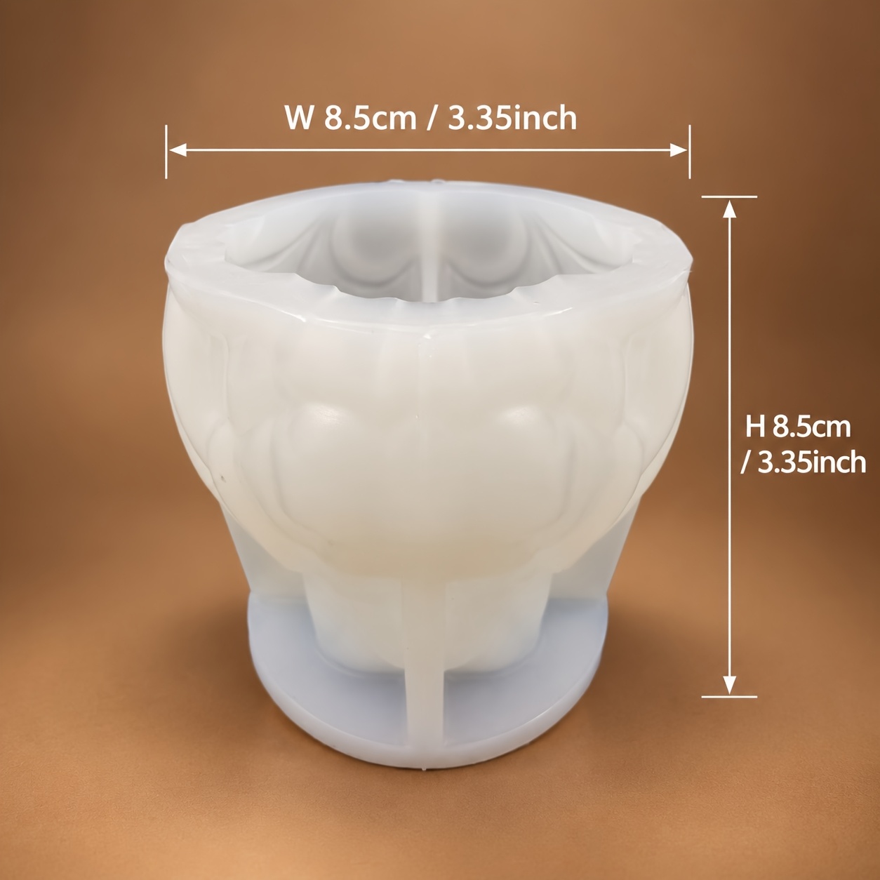 TEMU Halloween Bat Pumpkin Candle Mold, Cute Gothic Bat Jack O Lantern Silicone Clay Mold For Resin Wax Candle Making, Spooky Home Decor Craft Mold