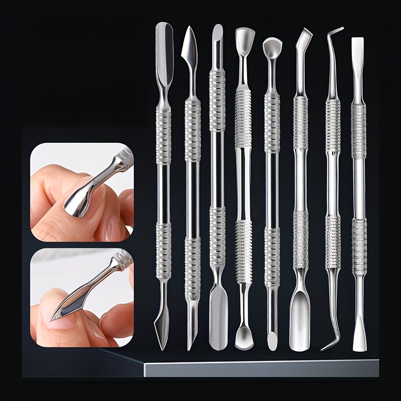 

1pc Double Ended Nail Cuticle Pusher Stainless Steel Nail Cuticle Pusher Remove Cuticle Cuticle Remover