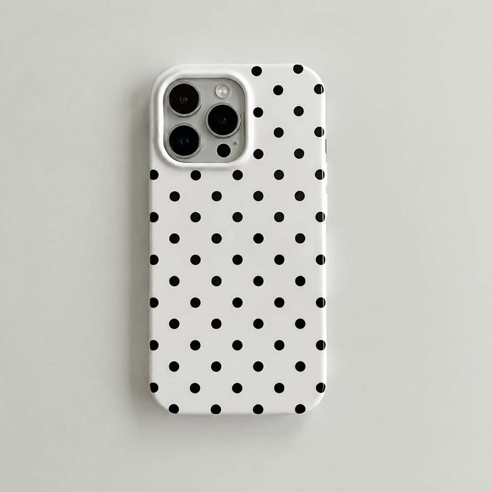 TEMU Phone Case: Wave Dot Element Phone Case, Suitable For 18 17 16 15 14 13 12 11 Pro Max 16e 17air Phone Case