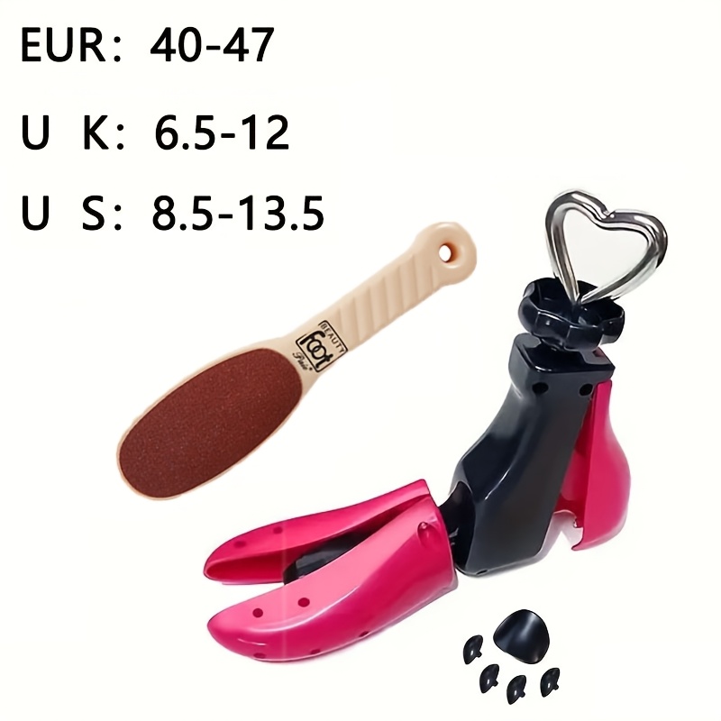 TEMU 2pcs (1pc Shoe Stretcher + 1pc ) Men's And Women' High And Low Top Shoe Stretcher, Rotatable Adjustable Shoe Stretcher, Suitable For Shoe Types