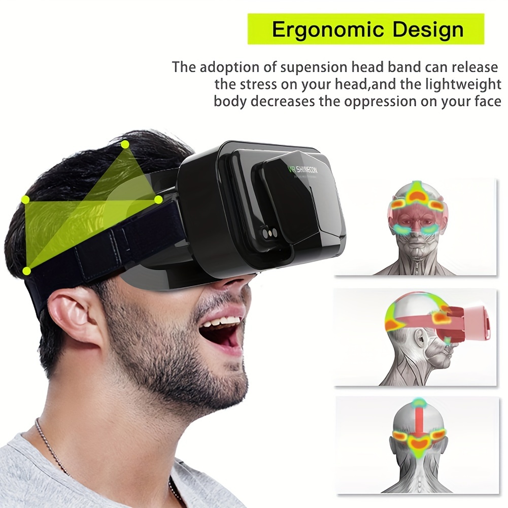 without battery 3d movie phone vr headset for adults watching movies adjustable comfortable details 1