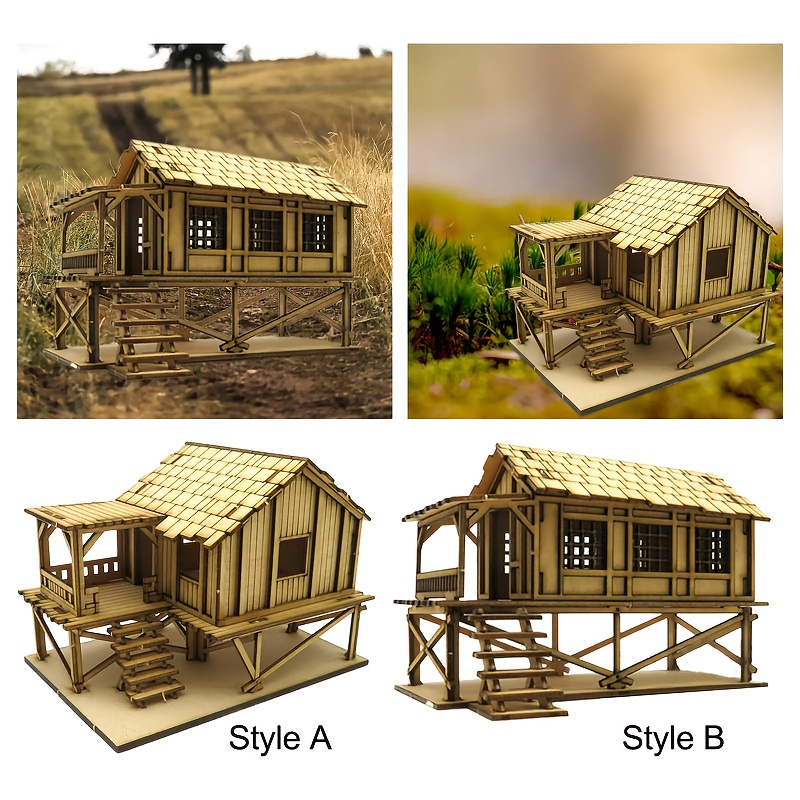 Wooden Jigsaw House Modeling Kit Accessories