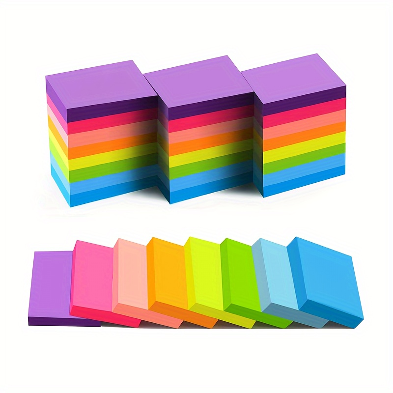 

360 Sheets/8 Books Fluorescent , 3.8x5.1 Cm, 8 Of - , , Suitable For , , School, , 45 Sheets/