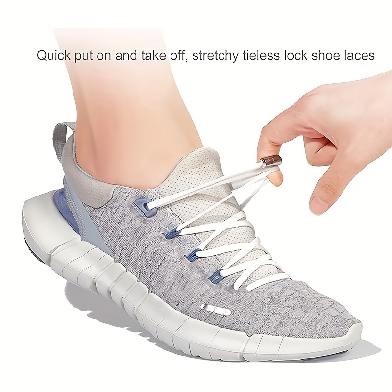 Slip On How To Put On No Tie Laces No Tie Shoelaces [suitable