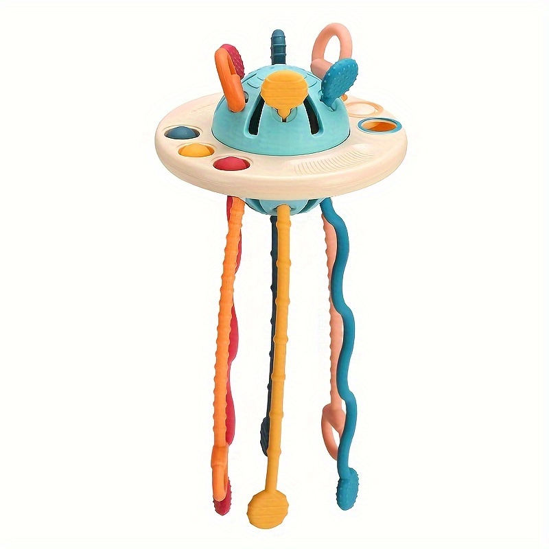 silicone pull string activity toy travel toys for babies gift for baby details 9