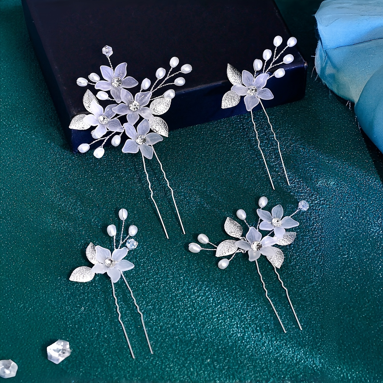 4pcs Bridal Wedding Hair Accessories Headpiece Set